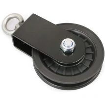 Poulie de 90 mm avec étrier de fixation en U, bloc de poulie pour cordes, bricolage, équipement de fitness