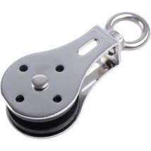 Poulie de Levage, 300kg Silencieux Poulie Anneau de Levage Pivotant en Acier Inoxydable Levage Roue pour Musculation de Roulement Remise en Forme(1