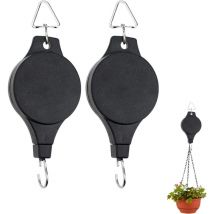 Poulie de panier suspendu, poulie de crochet pour plantes, facile à atteindre, panier de suspension rétractable pour fleurs suspendues pour paniers