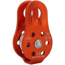Poulie de poulie en Alliage d'aluminium Bloc de poulie à Corde Simple Robuste pour Corde de 12 mm Escalade 26KN
