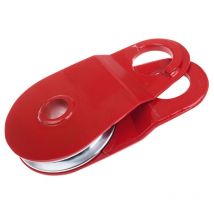 Poulie de renvoi avec des joues mobiles, Force d'arrimage admissible LC : 10000 daN, Ø poulie : 160 mm