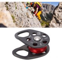Rapanda - Poulie d'escalade en alliage d'aluminium 20KN Poulie pivotante fixe simple légère et portable