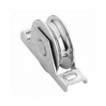 Roue gorge u sur roulement pour portail 20mm à encastrer - Ø80mm