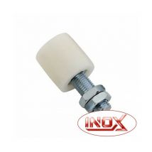 Poulie guide nylon pour portail - Ø30mm - L70mm - inox