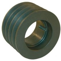Poulie courroie trapezoidale en Fonte 4 dents , alésage 48mm ( Prix pour 1 )