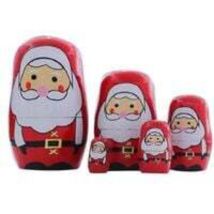 Poupée De Noël En Bois Pour Enfants, Cadeau, Poupée Matriochka, Décoration De Salle De Festival, Fournitures De Fête, Père Noël