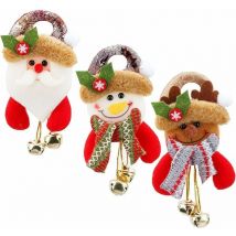 Ensoleille - Poupée ornement d'arbre de noël avec pendentif d'arbre de noël, cloches Jingle, ornement de cloche d'arbre de noël, décoration de père