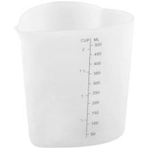 Pour cuire des tasses à mesurer en forme de cœur, outil blanc, vue claire, silicone, bricolage, 500 ml