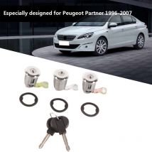 Jeffergarden 252522 Jeu de barillets de serrure de porte de voiture avec clés pour Peugeot Partner Citroen Berlingo Xsara (1)