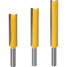 Pour une fraiseuse,3Pcs Couteau droit étendu à 8 poignées, couteau à rainurer, couteau droit à double tranchant, machine de découpage étendue, tête