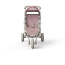 Teamson Kids - Olivia's Little World Poussette Poupée Polka Dot Princess Rose/Gris pour Jogging - Pink