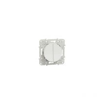 Schneider Electric - Interrupteur Va-et-vient avec poussoir - 10A - Blanc - S520285 - Odace - Schneider
