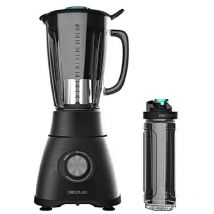 Cecotec Mixeur-blender Power Black Titanium 1800 Go de 1800 W, Noir. avec une lame de 6 feuilles revêtues en titane. Capacité de 1,8 L. 5 vitesses et
