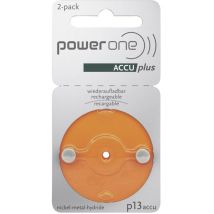 Powerone - P13 Pile Rechargeable Pour Appareil Auditif Za 13 Nimh 28 Mah 1.2 V 2 Pc(s) X346731