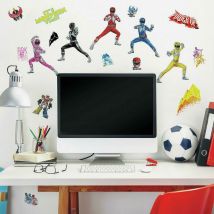 Roommates - Stickers Muraux Power Rangers - Multicolor