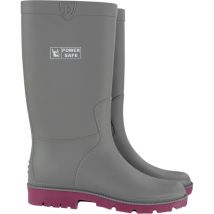 Damen Gartenstiefel grau-pink Stiefel - Power Safe