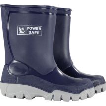 Kinderstiefel blau-silber Gummistiefel - Power Safe
