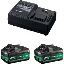 Power Set Hikoki UC18YSL3WJZ (2 x 4,0Ah/8,0Ah + UC18YSL3)