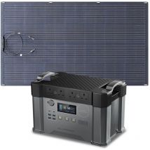Allpowers - S2000 Pro mppt Solar Generator with 1 200W Flexible Solar Panels, 2400W 1500wh Portable Power Station, Solar Mobile Battery Pack for