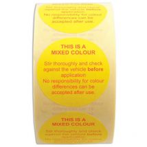 Power-TEC Colour Disclaimer Labels 1,000pcs 91413