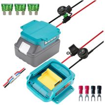 Coocheer - Power Wheel-adapter Für 18-v-makita-akku, Akku-adapter, Basis-stromanschluss Mit Sicherung Und Schalter 14 Awg, Akku-umrüstsatz