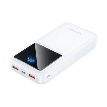 Powerbank 20000mAh, Micro-USB, usb-c, 2xUSB-A, 22,5W (weiß)