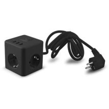 Powercube 10a Avec 3 Prises Schuko + 3 Ports Usb Et Câble Noir De 1,5 Mètre