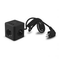 Powercube 10a Mit 3 Schuko-steckdosen + 3 Usb-anschlüssen Und 1,5 Meter Schwarzem Kabel