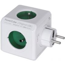 Allocacoc PowerCube Rallonge d'alimentation USB Type E d'origine 4 prises secteur Intérieur Bleu