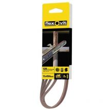 Flexovit - Powerfile Sanding Belt 454mm x 13mm Fine 120g (Pack 4)
