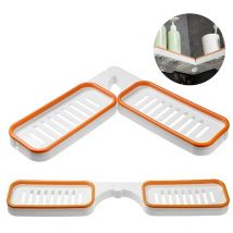 Powerful Self Adhesive Soap Dish for Bathroom Shower and Kitchen Soap Dish Saver Storage Box, Wall Mounted Soap Dish, Double Layer