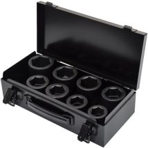Powerhand - KI-K1-1 Shallow 1 Impact Sockets Set 8pcs. in Carrying Case