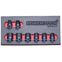 Powerhand - KI-R12-E1 8pcs. E-Torx Impact Socket 1/2 Set in eva Foam Tray