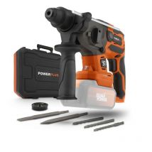 Powerplus - Marteau perforateur sans fil 40V 5J SDS-Plus brushless + 5 accessoires - dual power POWDP15680 - Livré sans batterie ni chargeur