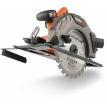 Powerplus - Scie Circulaire sans Fil POWDP25230 - Outil à Batterie de 40 v et ø 185 mm - avec Rail de Guidage - sans Batterie ni Chargeur - avec 1