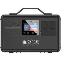 Könner&söhnen - Powerstation ks 2400PS Fuente de alimentación portátil de emergencia banco de energía móvil 2400 w