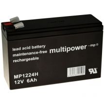 Multipower - Powery Batería plomo ( ) MP1224H de tipo de alta descarga