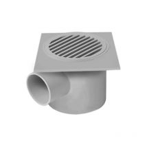 Pozzetto sifonato attacco orizzontale in pvc con griglia 100x100 mm - ø40 Nicoll