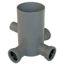 Pozzetto Wc Scarico 3 Ingressi + 1 Uscita • Pp Grigio Mm 40 H.mm 170