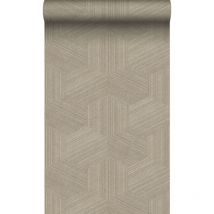 Origin Wallcoverings - papier peint graphique 3D beige