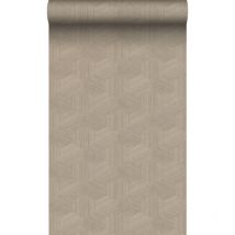 Origin Wallcoverings - papier peint graphique 3D beige