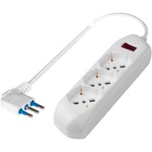 Multiprise Poly Pool PP2513 – 3 prises – 1,5 m – 2300 W – 16 A – Blanc
