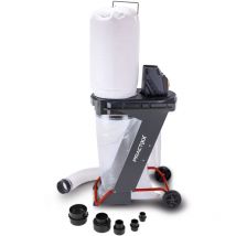 Système d'aspiration PX-AS-550 - Aspirateur d'atelier - 75L - 5 sacs à copeaux et 4 adaptateurs inclus - Puissance d'air 1150 m³/h - Surface de