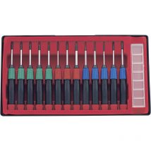 Elektronik- u. Feinmechanik Schraubendreher-Set 14teilig Schlitz, Kreuzschlitz Phillips, i - Basetech