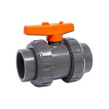 Praher 2-wege Kugelhahn Typ S6 Ø 63mm Pvc Klebeanschluss