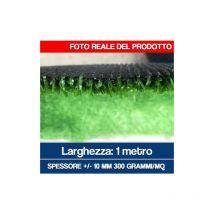 Marca - prato erba sintetica moquette manto erboso giardino esterno h mt 1 2 4 verde 9 MT,1 mt (22383)