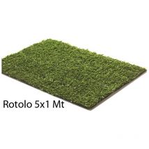 Rotolo Erba Finta Prato Tappeto Sintetico 5x1 Metri 8 mm Manto Erboso Moquette