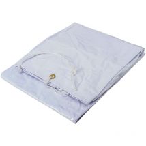 Ribimex - Weiße PVC-Planen 650 g/m2 2 x 3 m