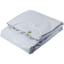 Weiße PVC-Planen 650 g/m2 3 x 5 m