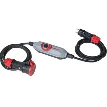 PCE PRCD-S+ Sicherheitsleitung IP44 – 3m H07RN-F 3G1,5 – Schutzschalter 16A, 250V~ – LED-Anzeige – Überspannungsschutz